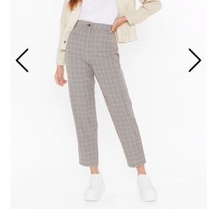 NWT Nasty Gal Plaid Pants Size 12